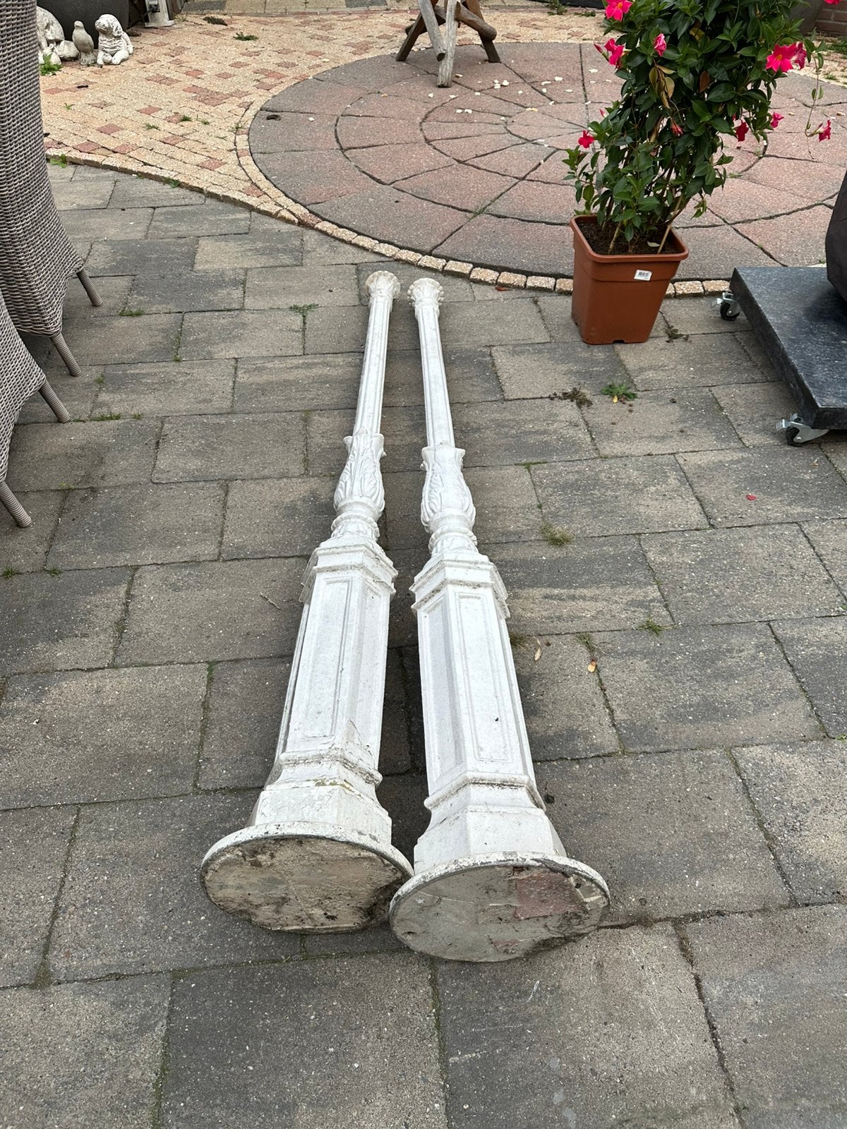 Antieke lantaarnpalen 210 cm, Ophalen, Zo goed als nieuw