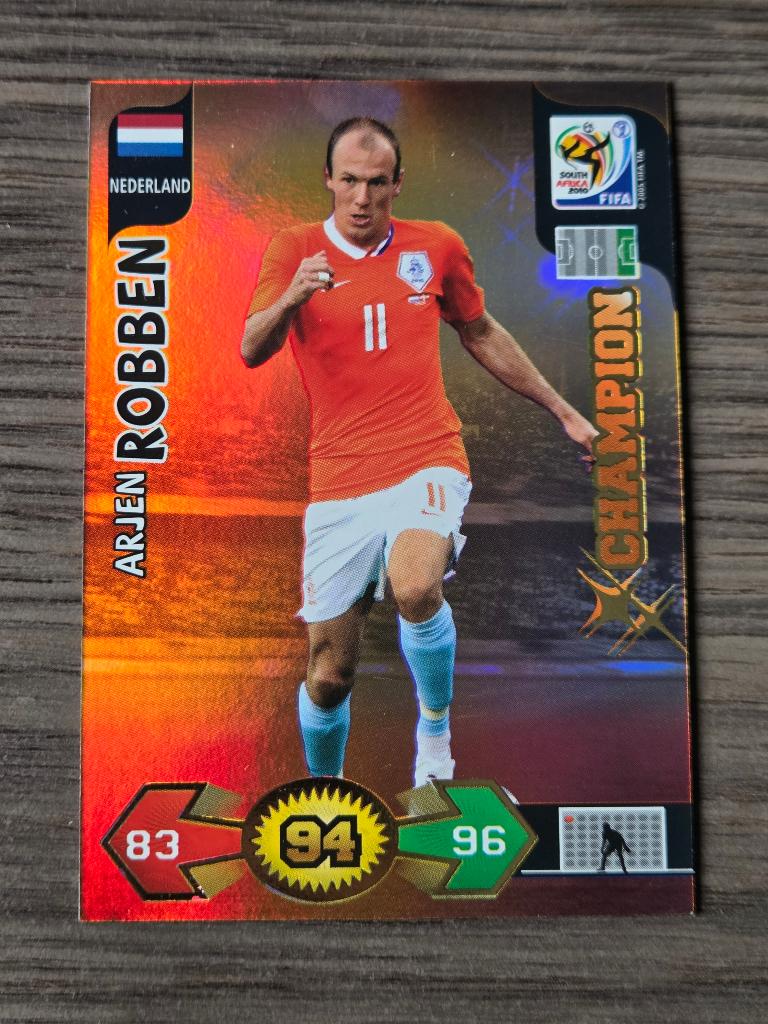 Arjen Robben Panini World Cup 2010 Champions Card, Ophalen of Verzenden, Zo goed als nieuw, Buitenlandse clubs, Poster, Plaatje of Sticker