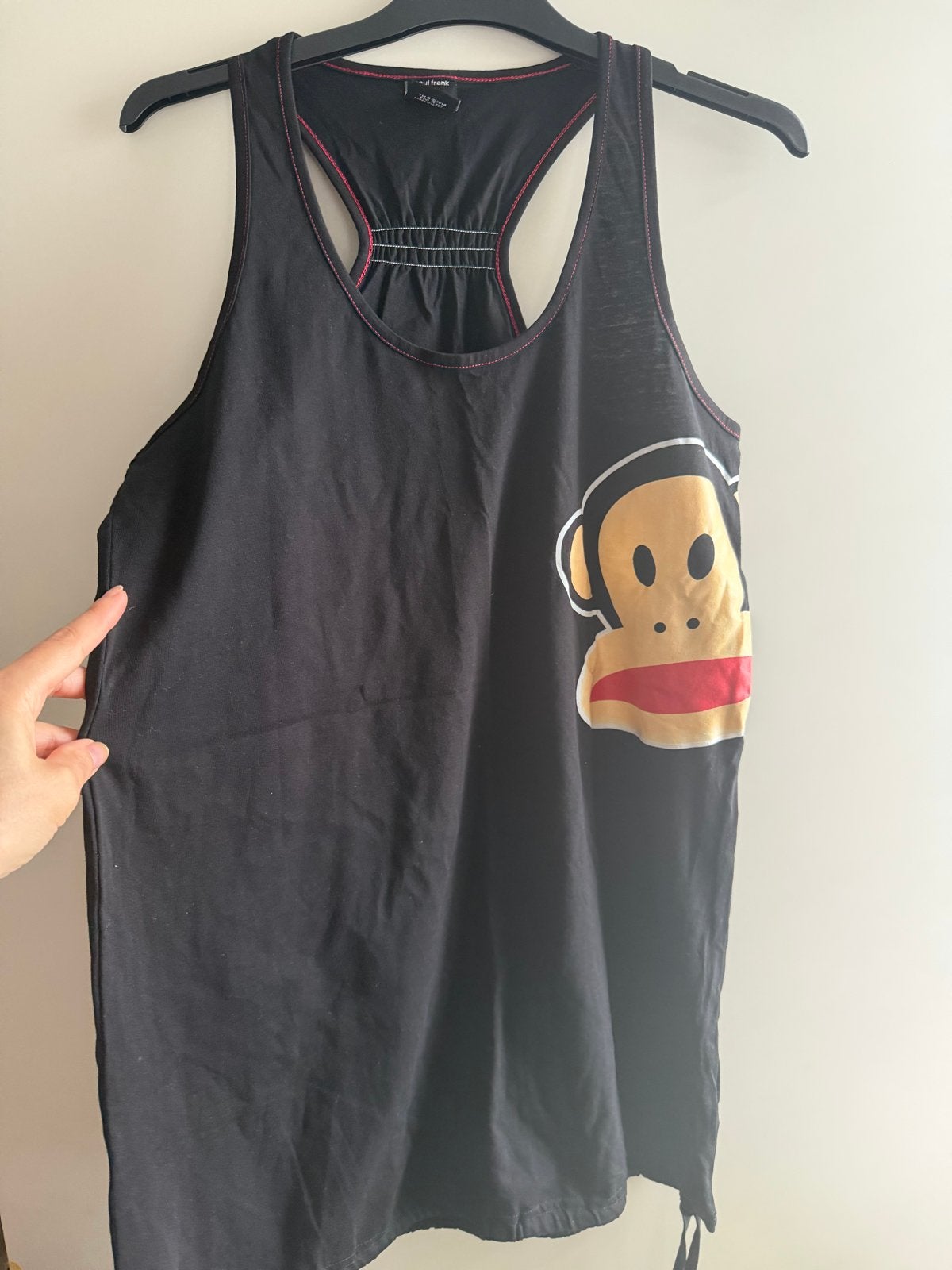 Paul Frank Julius Monkey Zwart Mouwloos Topje Maat L, Zwart, Maat 42/44 (L), Nieuw, Ophalen of Verzenden