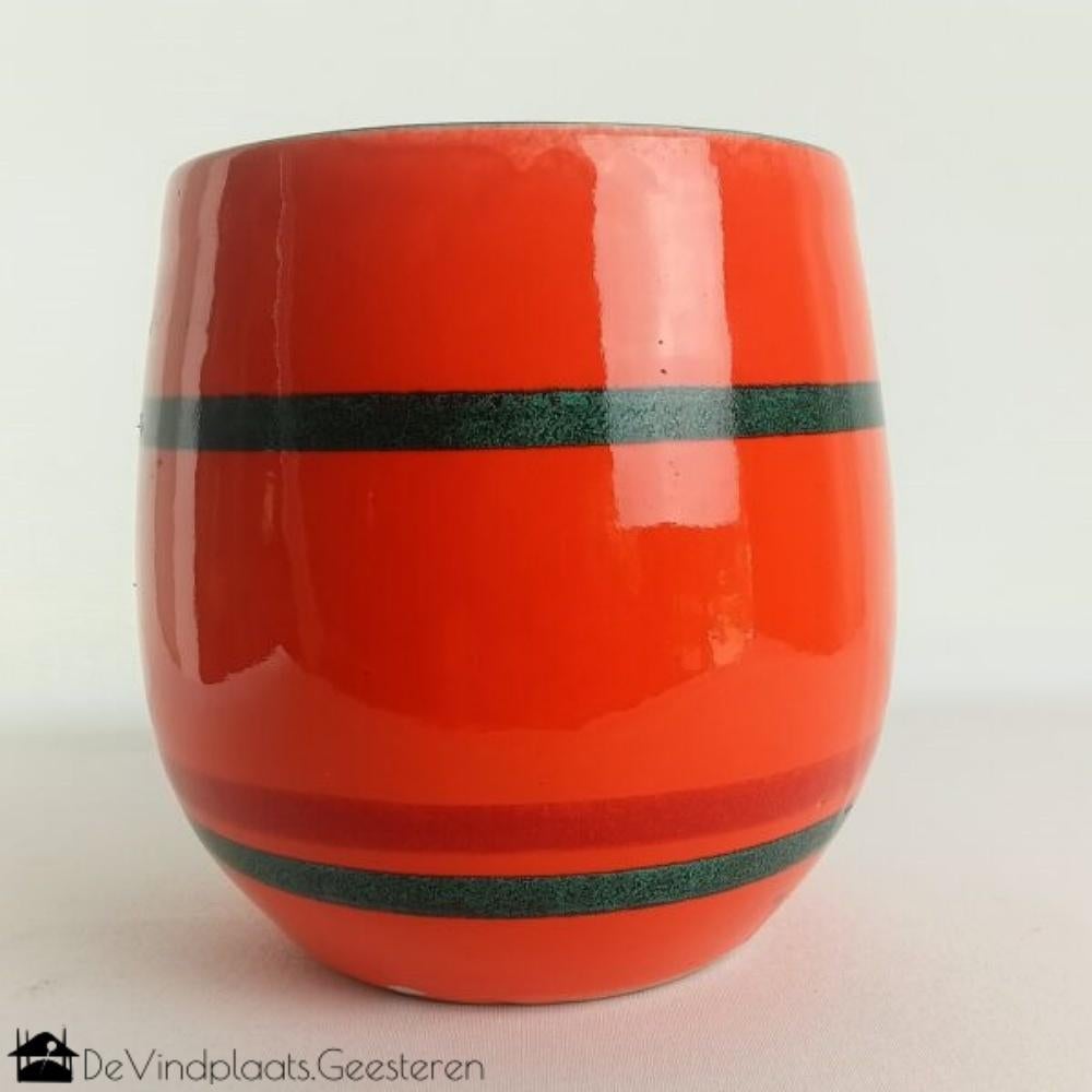 Opvallende West Germany bloempot, Ophalen of Verzenden