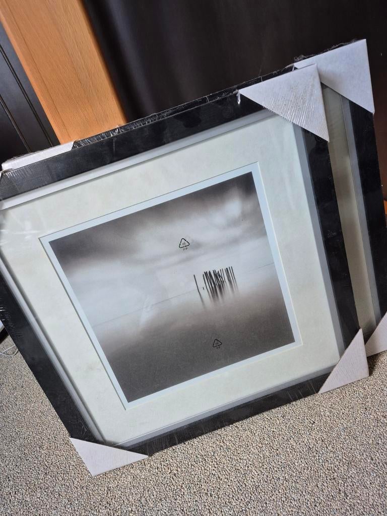 Ikea Finspang fotolijsten 50x50 cm (2 stuks, zwart), Ophalen, Overige materialen, 50 tot 75 cm, Nieuw