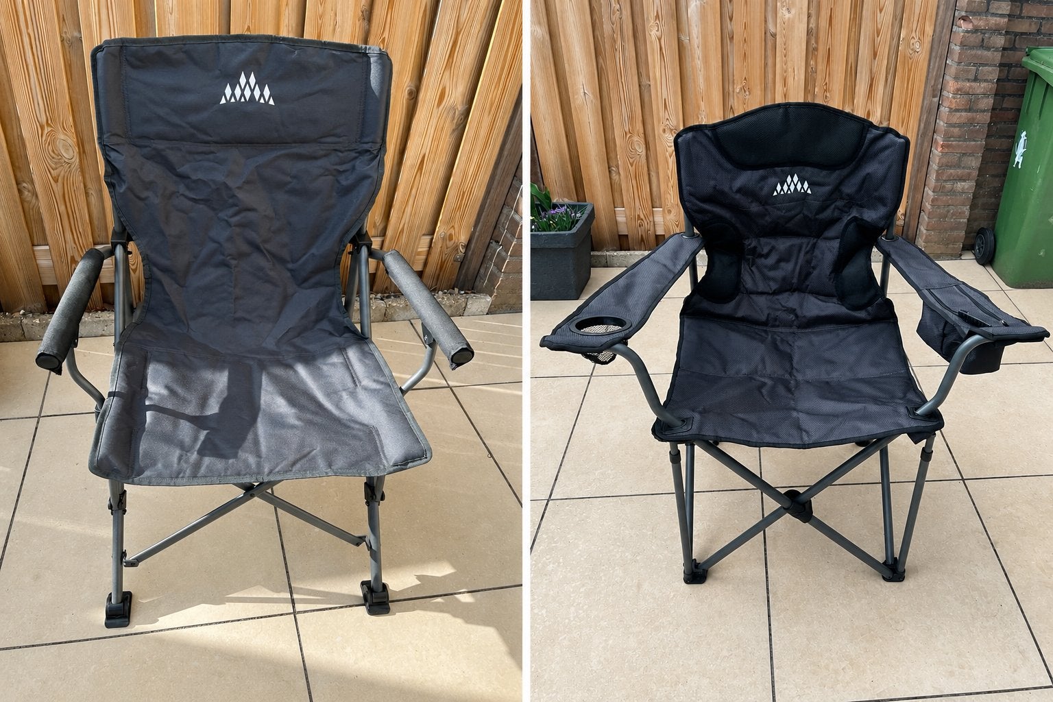 2 opvouwbare campingstoelen, waarvan 1x extra stevig, Ophalen of Verzenden, Nieuw
