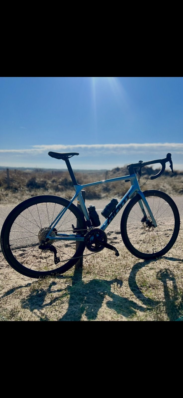 Giant TCR Advanced maat ML – Shimano 105 Di2 – Powermeter, Fietsen en Brommers, Fietsen | Racefietsen, Ophalen, Carbon, Meer dan 20 versnellingen