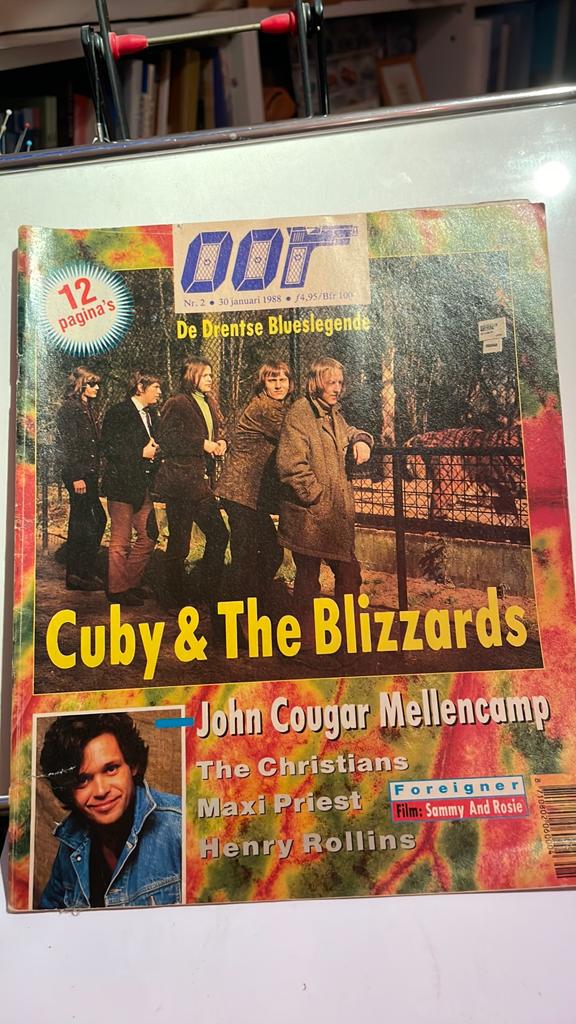 Tijdschrift OOR uit 1988 met Cuby & the blizzards, Ophalen of Verzenden, Zo goed als nieuw, 12 inch, Pop