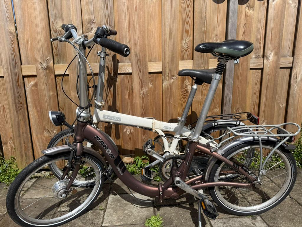 Dahon vouwfietsen dames en heren, Fietsen en Brommers, Fietsen | Vouwfietsen, Ophalen, 20 inch of meer, Velgrem, Versnellingen