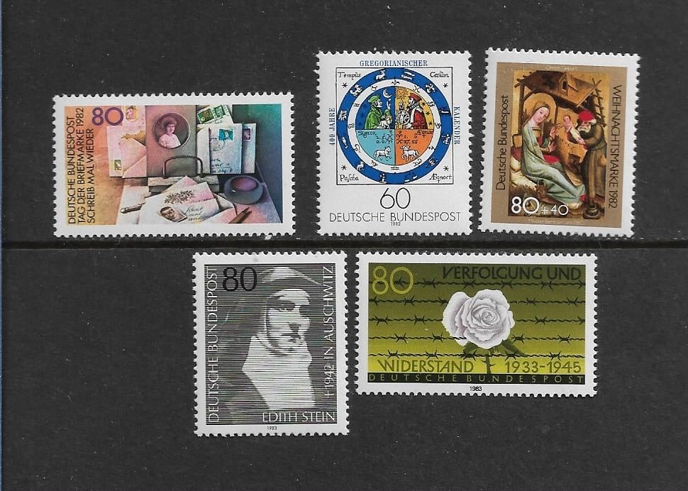 Postzegels Duitsland     1154/1155 + 1161/1163  PF, Ophalen of Verzenden, BRD, Postfris