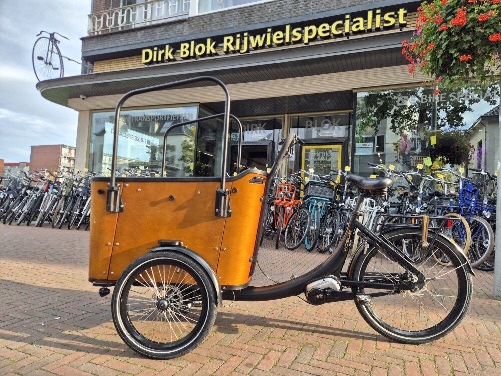 Vogue Superior Deluxe E-bakfiets NIEUWE ACCU 1042km! 6 mnd g, Fietsen en Brommers, Niet ingevuld, Zo goed als nieuw, Niet ingevuld