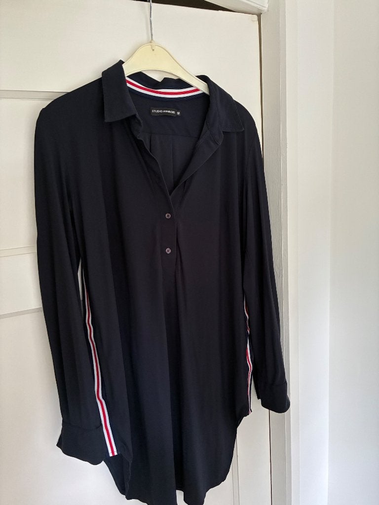 Tuniek/lange blouse Studio Anneloes donker blauw M, Maat 38/40 (M), Studio Anneloes, Blauw, Ophalen of Verzenden
