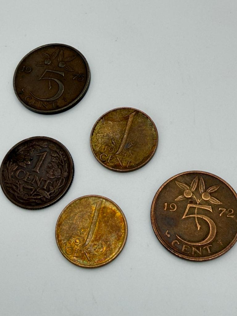 Nederlandse cent munten Juliana & Wilhelmina set, Ophalen of Verzenden, Overige landen
