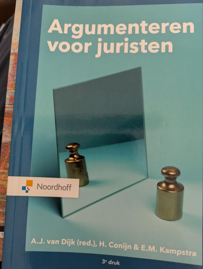 H. Colijn - Argumenteren voor juristen, Ophalen of Verzenden, Zo goed als nieuw, H. Colijn; A.J. van Dijk; L. Kamstra