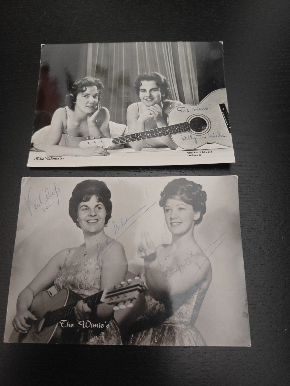 the wimie's,kaarten, handtekening, Verzenden, Foto of Kaart, Gesigneerd