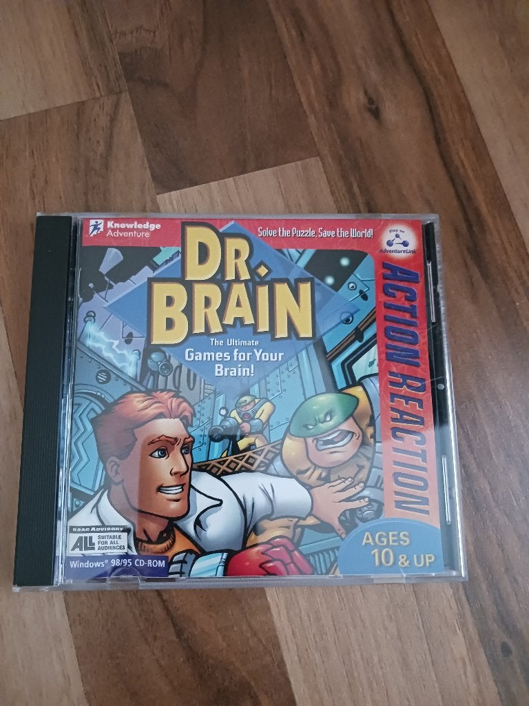 Dr. Brain Action Reaction PC CD-Rom, Puzzel en Educatief, Gebruikt, 1 speler, Ophalen of Verzenden