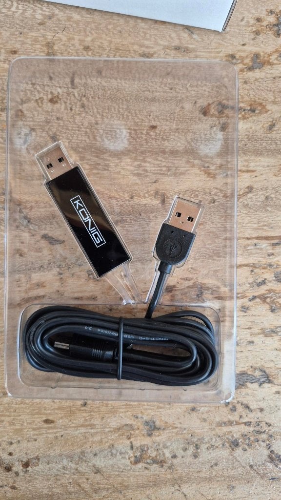König USB-verlengkabel met USB-adapter, Ophalen of Verzenden, König