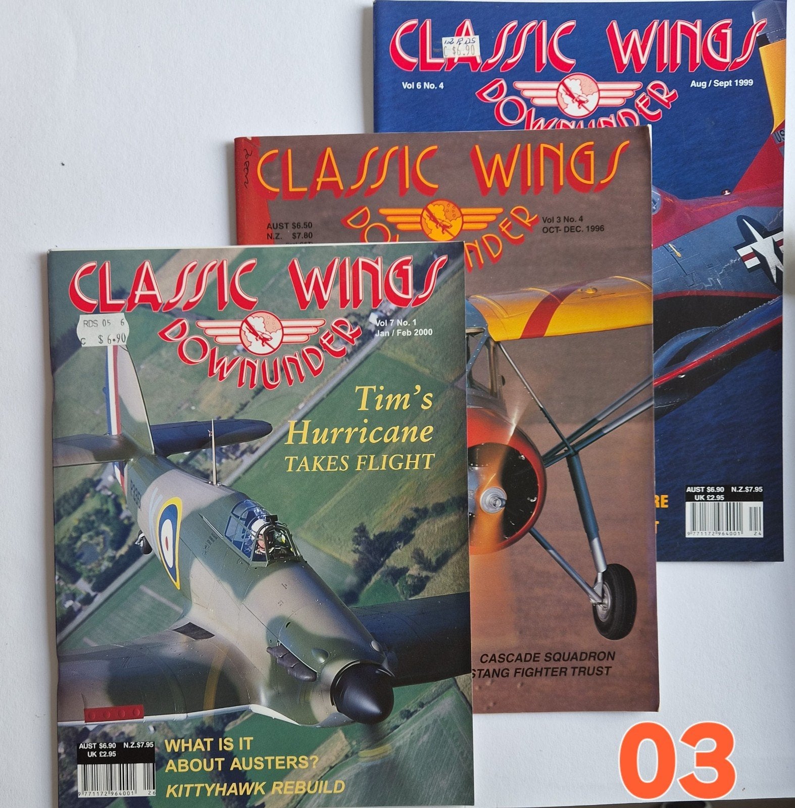 3x Classic Wings Downunder magazine, Ophalen of Verzenden, Boek of Tijdschrift