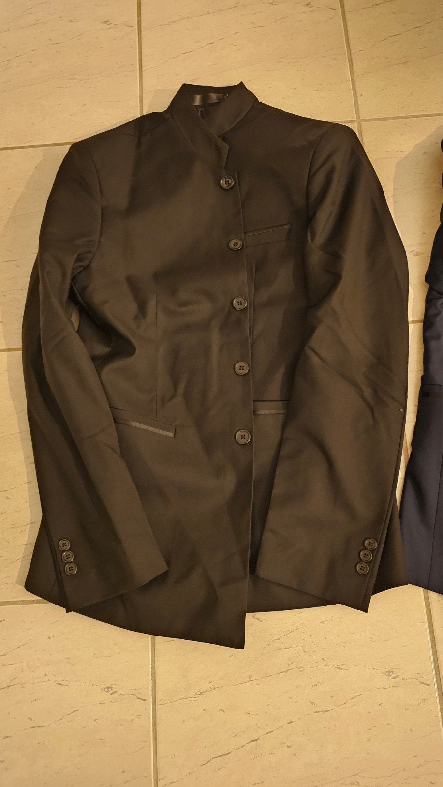 Heren Colbert Blauw/Zwart - Maat 3XL (valt als L), Kleding | Heren, Kostuums en Colberts, Ophalen, Nieuw, Maat 52/54 (L), Blauw
