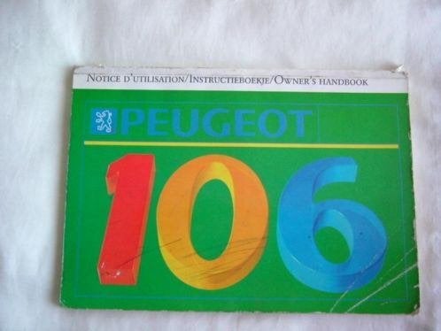 Handleiding Peugeot 106 1991 Franse uitgave, Ophalen of Verzenden