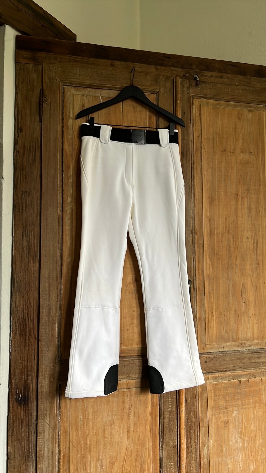 Goldbergh skibroek ski broek wit 40 M, Ophalen of Verzenden, Zo goed als nieuw, Maat 38/40 (M), Broek