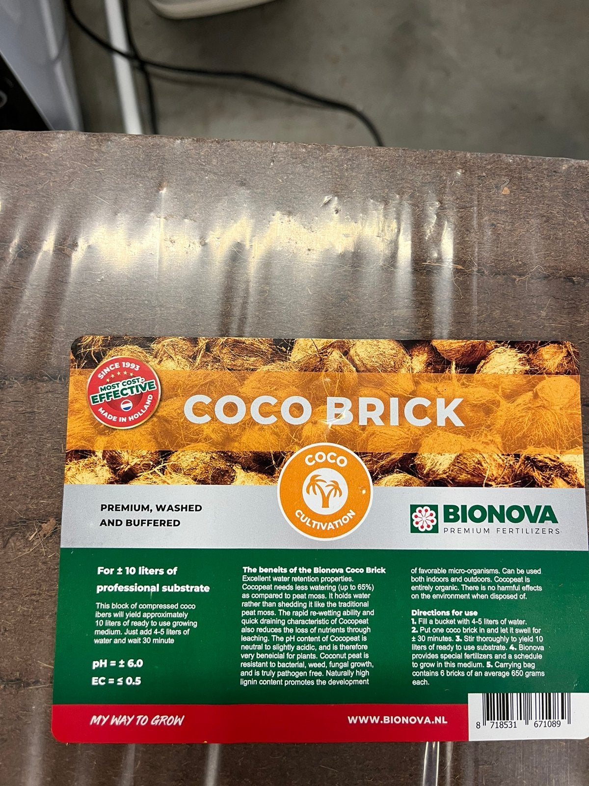 Bio nova cocobricks x7, Dieren en Toebehoren, Ophalen, Reptiel of Amfibie