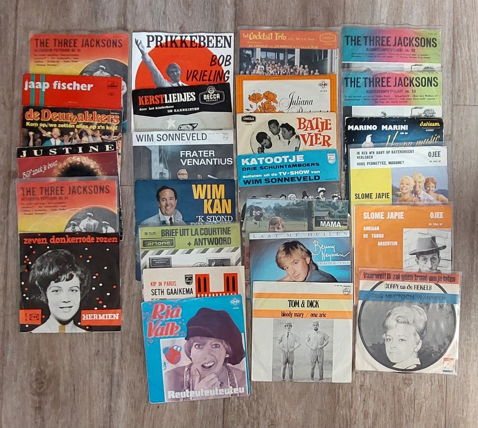 100 Nederlandstalige singels, Ophalen of Verzenden, Gebruikt, 7 inch, Levenslied of Smartlap