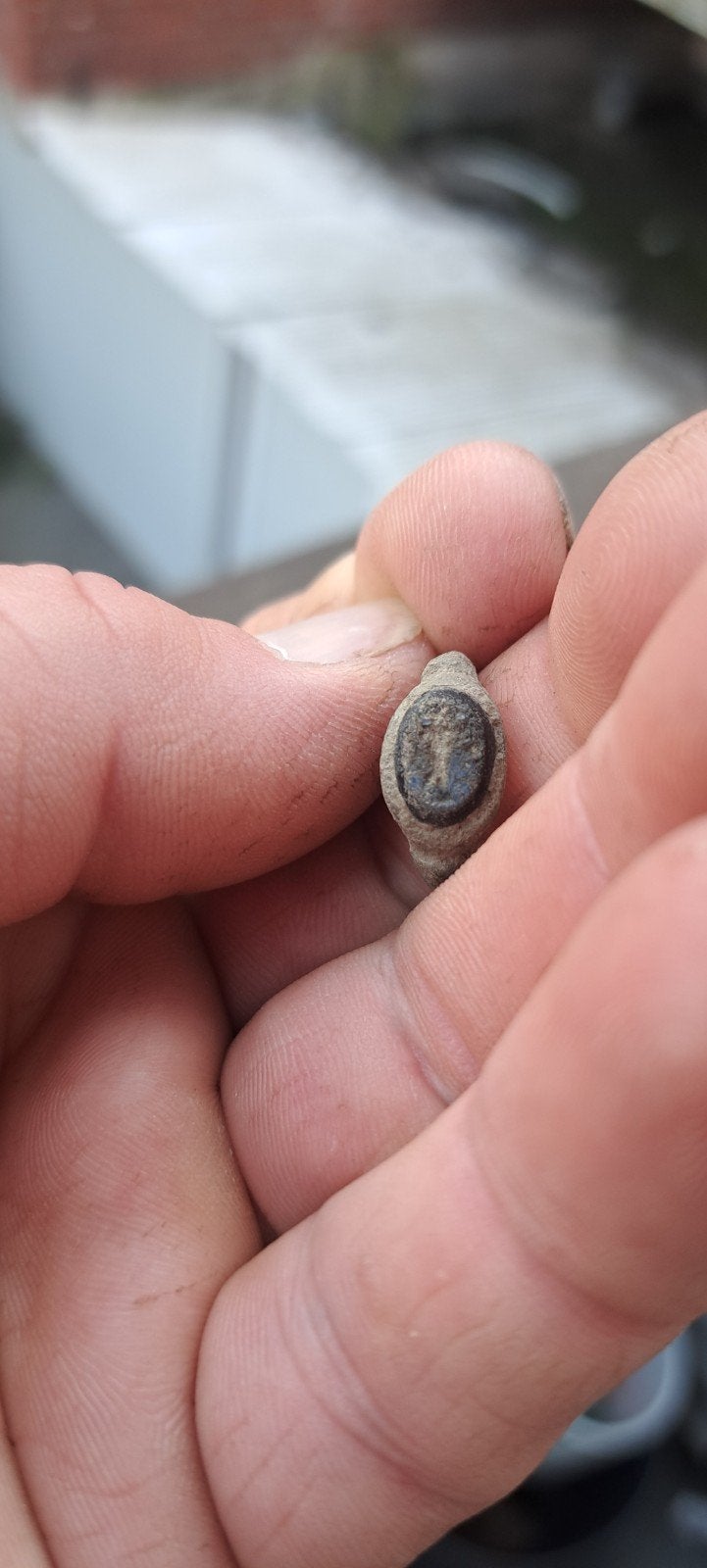 Romeinse Gem met "Mars" bodemvondst, Ophalen of Verzenden, Overige materialen