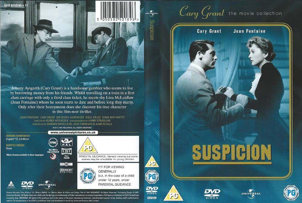 Hitchcock’s Suspicion 1941 DVD met Cary Grant, Alle leeftijden, Ophalen of Verzenden, Zo goed als nieuw, Komedie