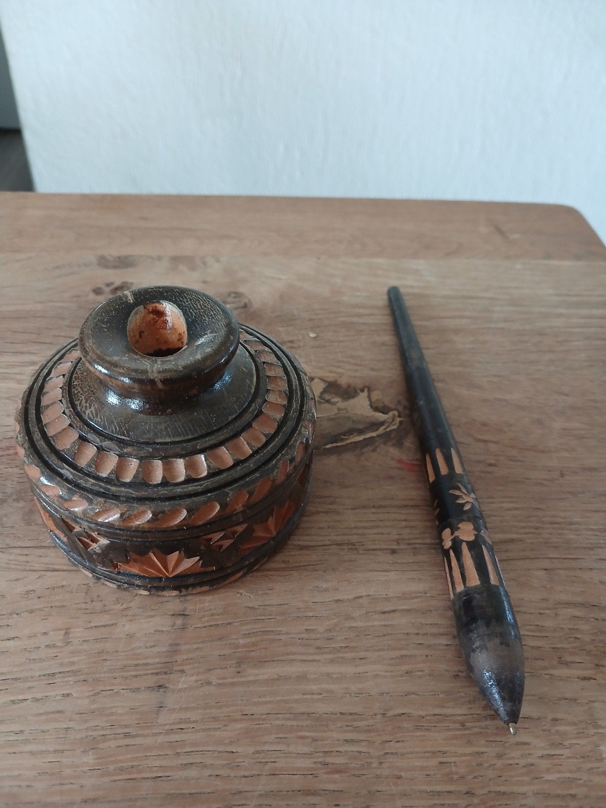 pen en houder 70 80er jaren, Antiek en Kunst, Ophalen