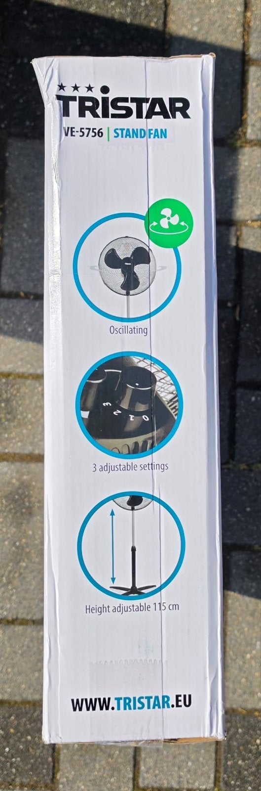 Tristar VE-5756 Statiefventilator 40 cm – ongebruikt, Tristar Europe BV, Info@smartwaresgroup.com, Nieuw, Ophalen of Verzenden