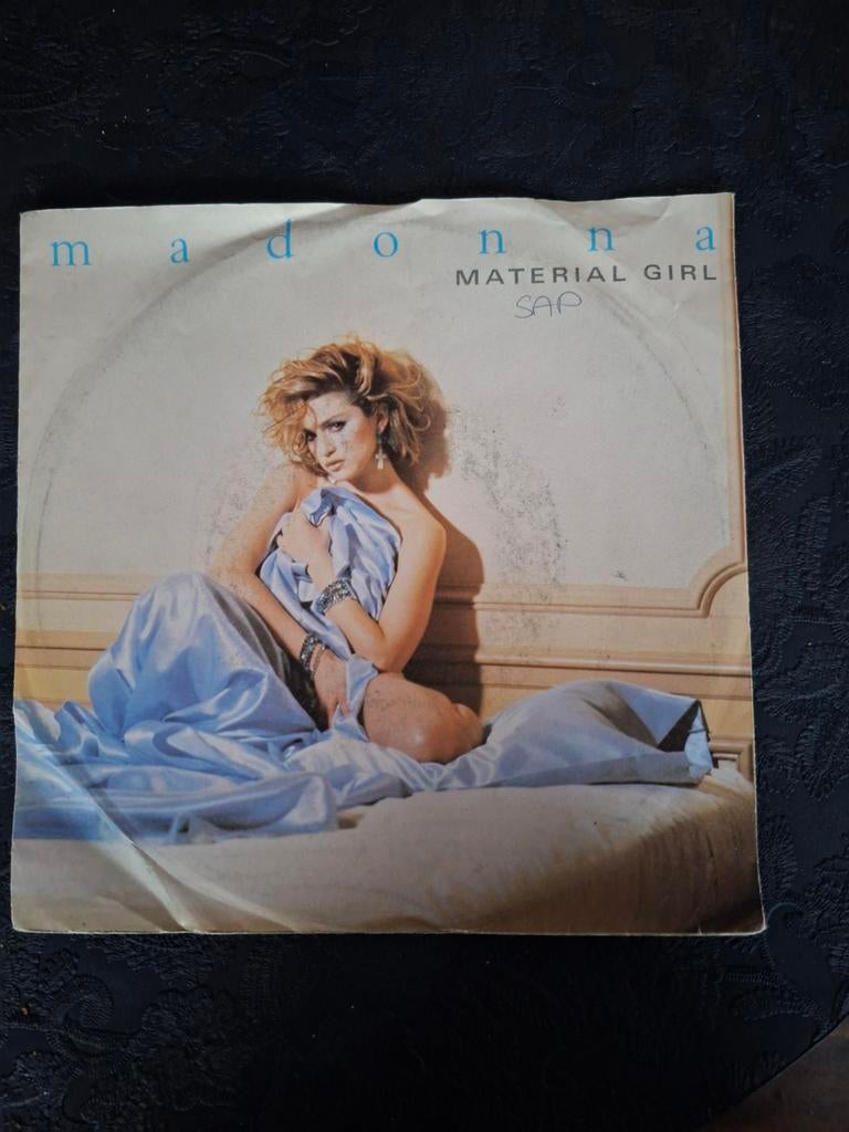 Madonna - Material girl, Cd's en Dvd's, Vinyl Singles, Ophalen of Verzenden, Zo goed als nieuw, Pop
