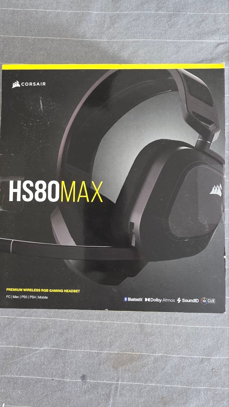 CORSAIR HS80 MAX, Computers en Software, Headsets, Gebruikt, Mute-functie, On-ear, Ophalen of Verzenden