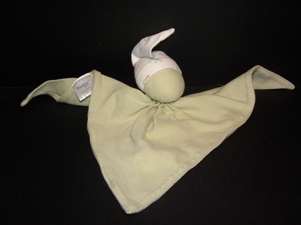 DIRKJE POPJE SPOOKJE KNUFFELDOEKJE TRICOT GROEN MET, Verzenden, Nieuw, Overige typen