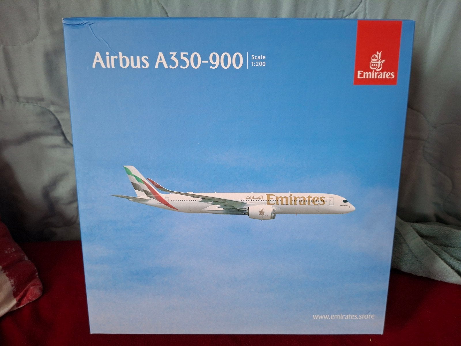 1:200 Gemini200 Emirates A350-900, Verzamelen, Ophalen of Verzenden, Zo goed als nieuw, Schaalmodel