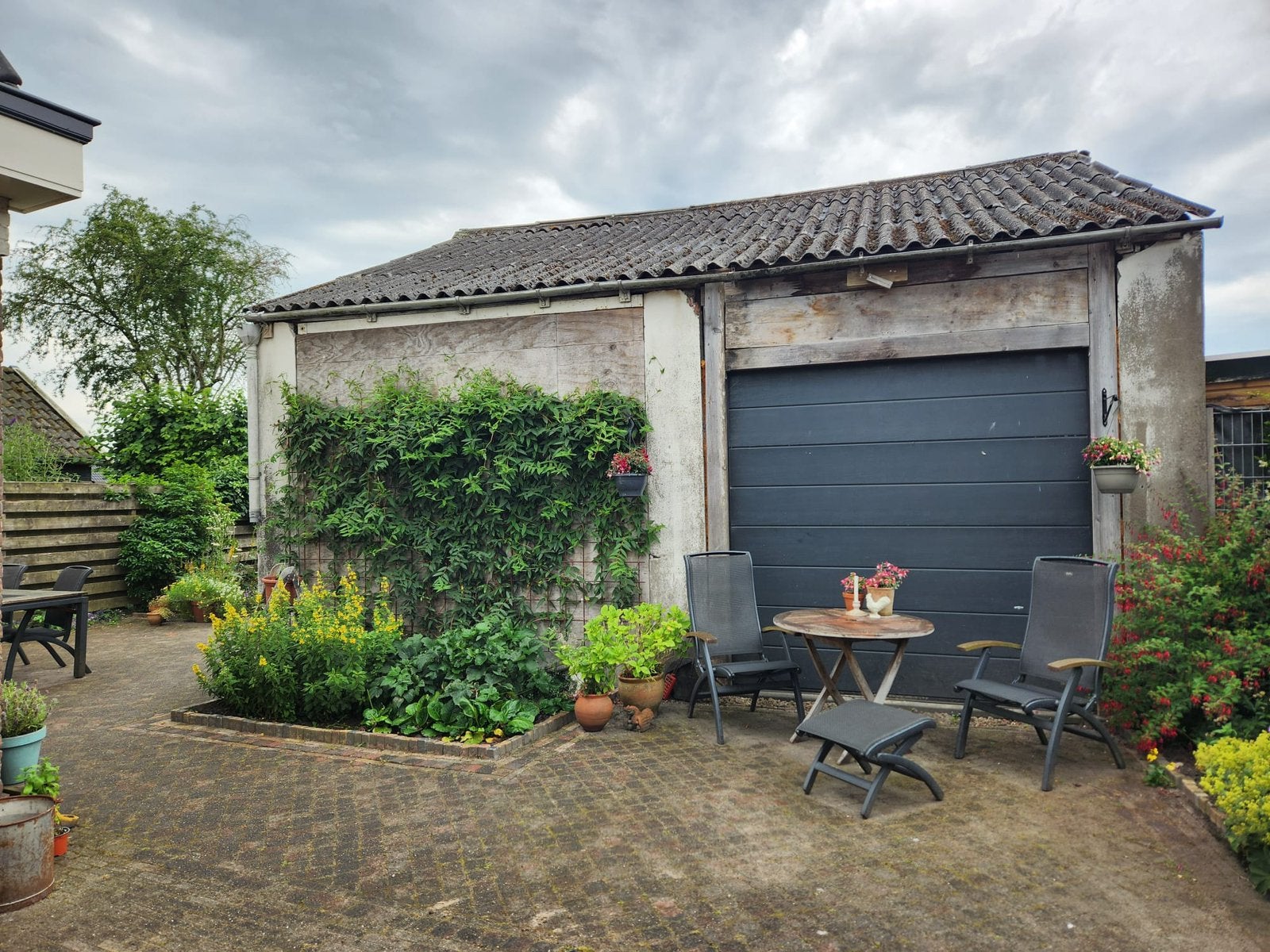 Sectionaal garagedeur, Ophalen, Kunststof, Gebruikt, Garagedeur
