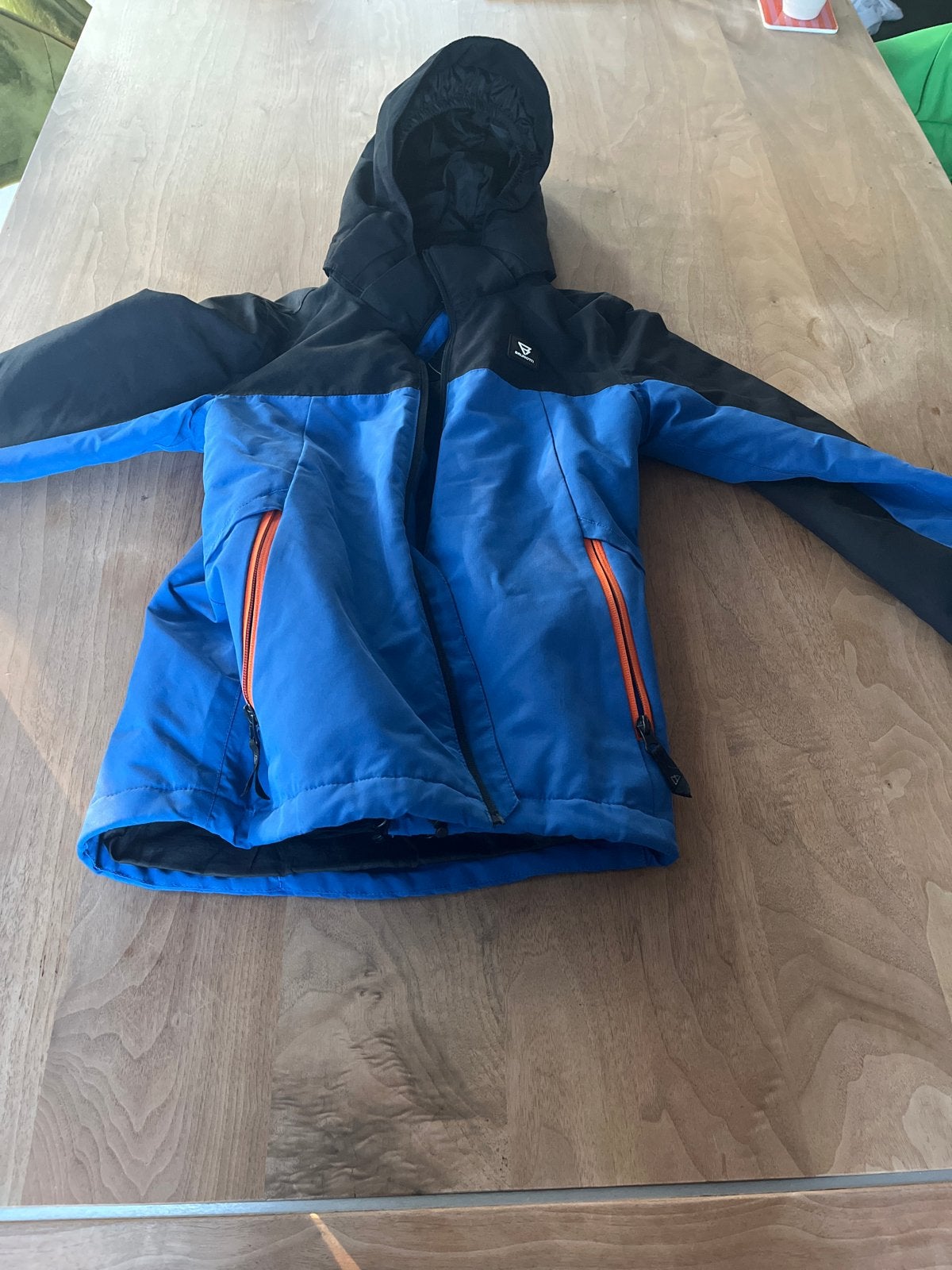 Brunotti ski-jas/winterjas maat 140 - Blauw/Zwart, Ophalen of Verzenden, Zo goed als nieuw, Jongen of Meisje