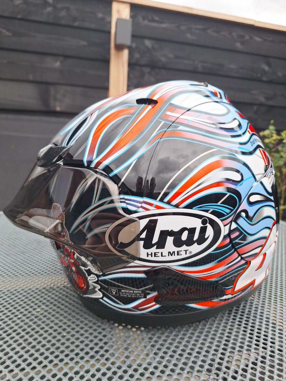 Aerodynamische racespoiler voor Arai helm, Arai, Ophalen of Verzenden, Nieuw zonder kaartje, Integraalhelm