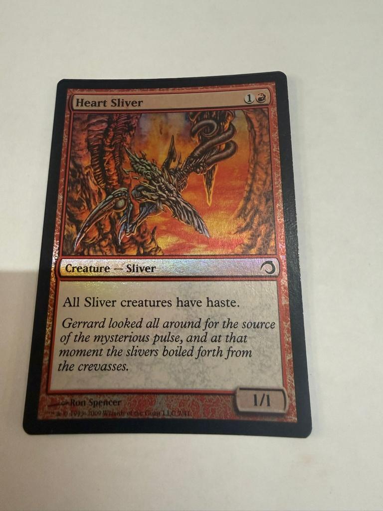 Heart Sliver magic the gatering, Ophalen of Verzenden, Zo goed als nieuw, Losse kaart, Foil