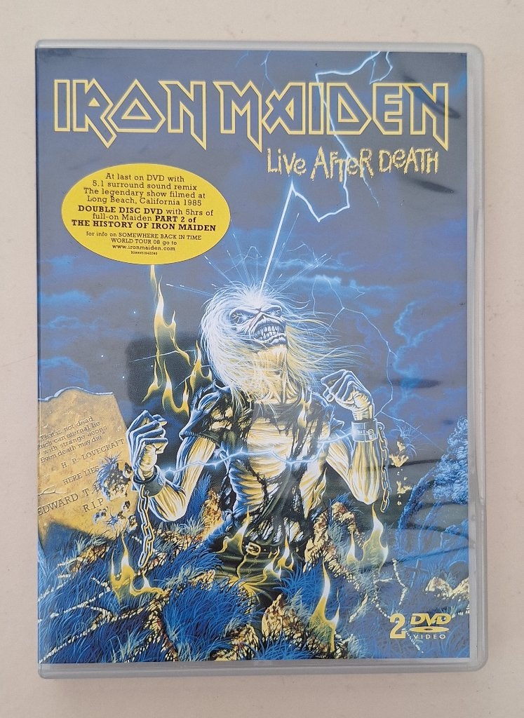 Iron Maiden DVD - Live after Death, Cd's en Dvd's, Dvd's | Muziek en Concerten, Alle leeftijden, Ophalen of Verzenden, Zo goed als nieuw