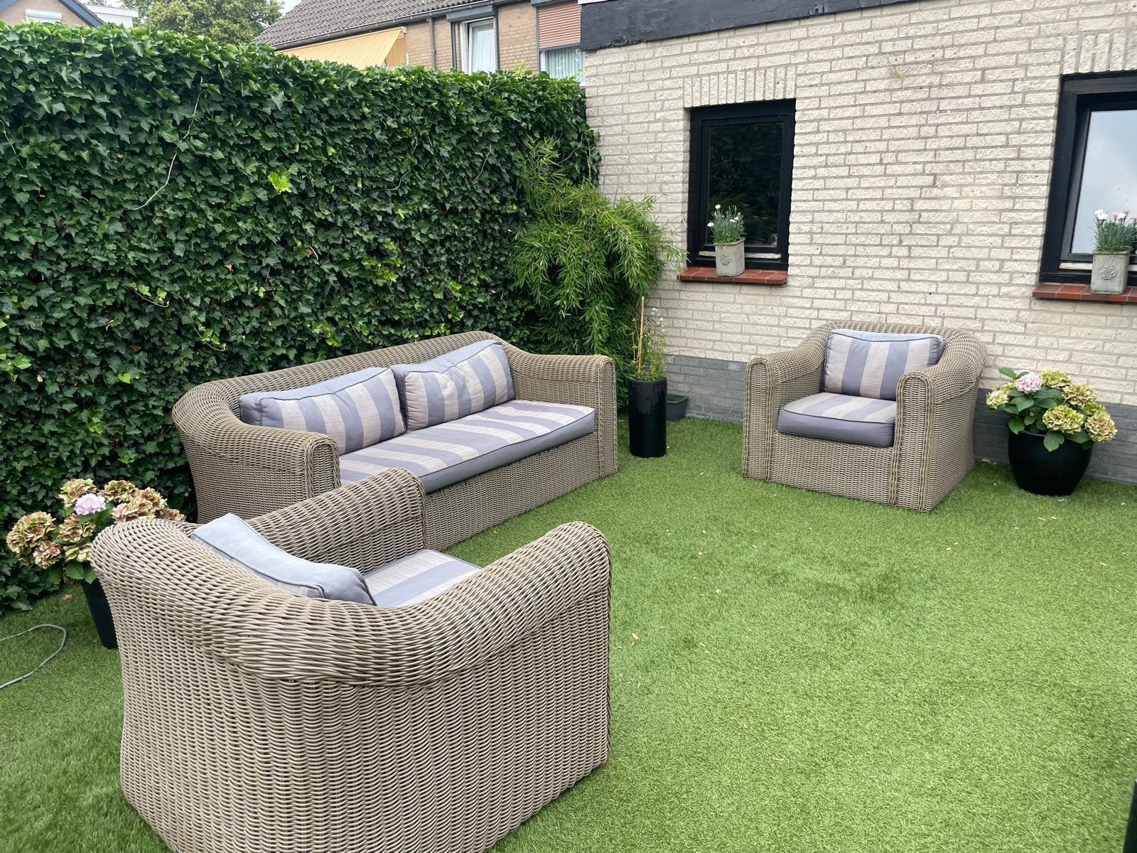 Wicker Loungeset Collection Bois le Duc, 4 zitplaatsen, Gebruikt, Ophalen of Verzenden, Loungeset