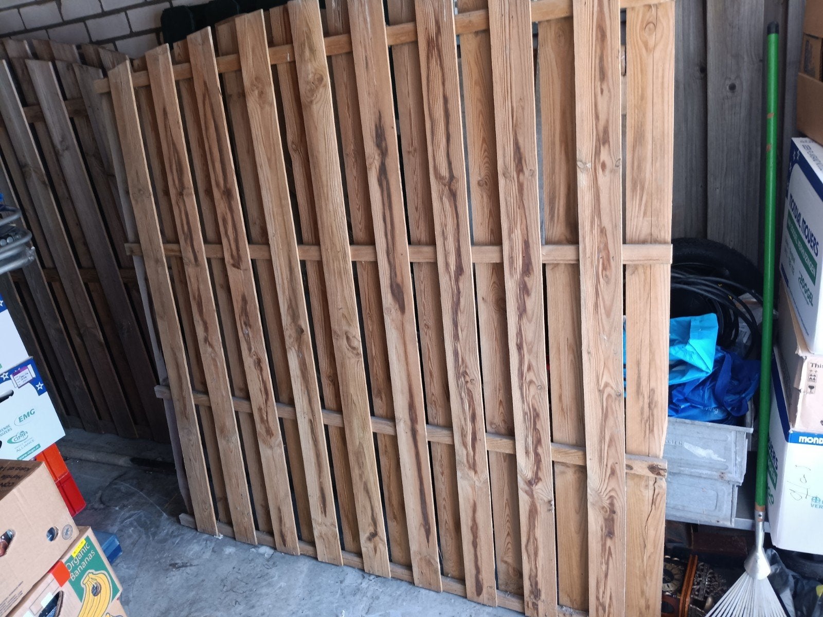 Houten schuttingdelen, Minder dan 3 meter, Ophalen of Verzenden, Hout, 1 tot 2 meter