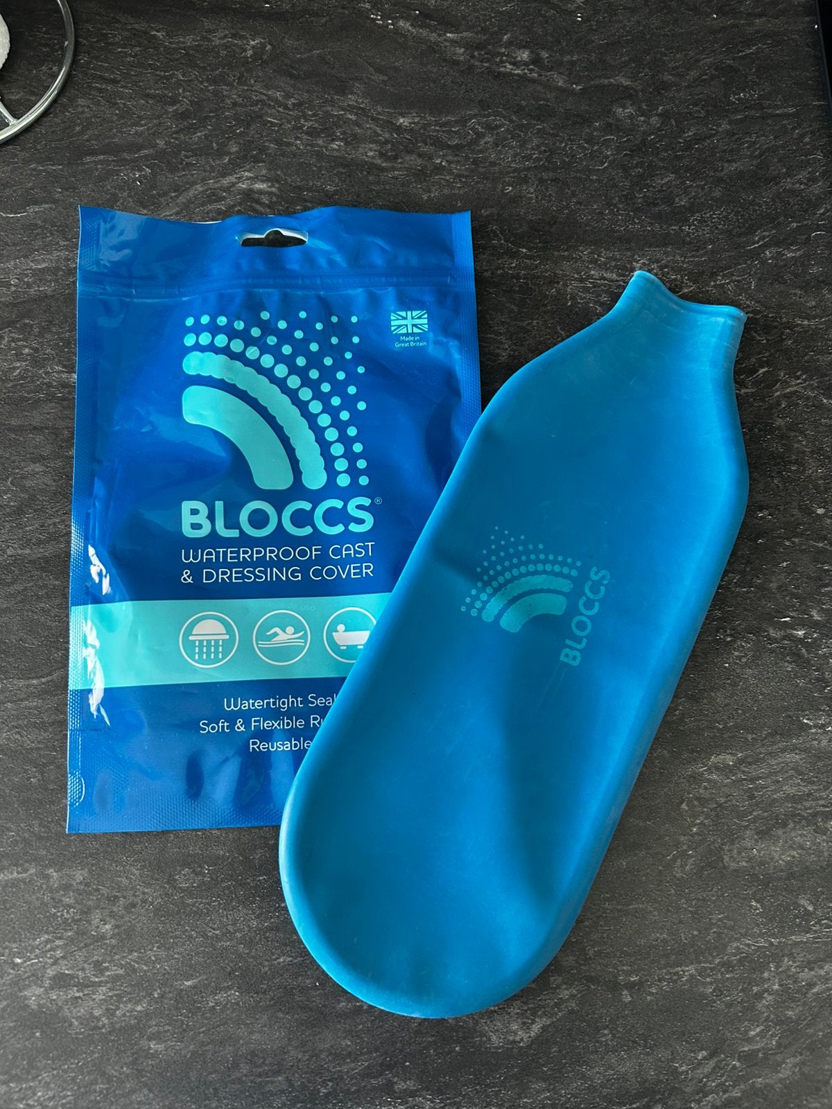 Bloccs waterdichte gipshoes maat XS, Ophalen of Verzenden, Zo goed als nieuw