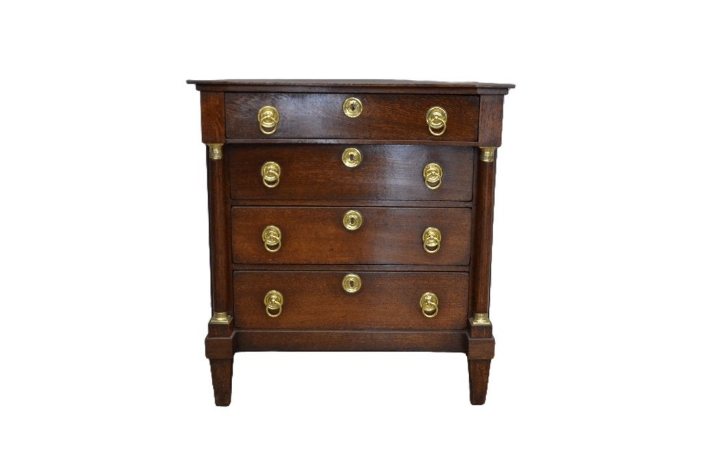 Antieke Drentse empire ladekast, Ophalen of Verzenden, 25 tot 50 cm, 50 tot 100 cm, Minder dan 100 cm