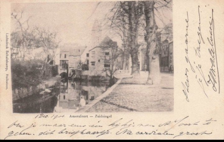 Amersfoort Zuidsingel 1901 klein rond stempel, Verzenden, Voor 1920, Gelopen, Utrecht