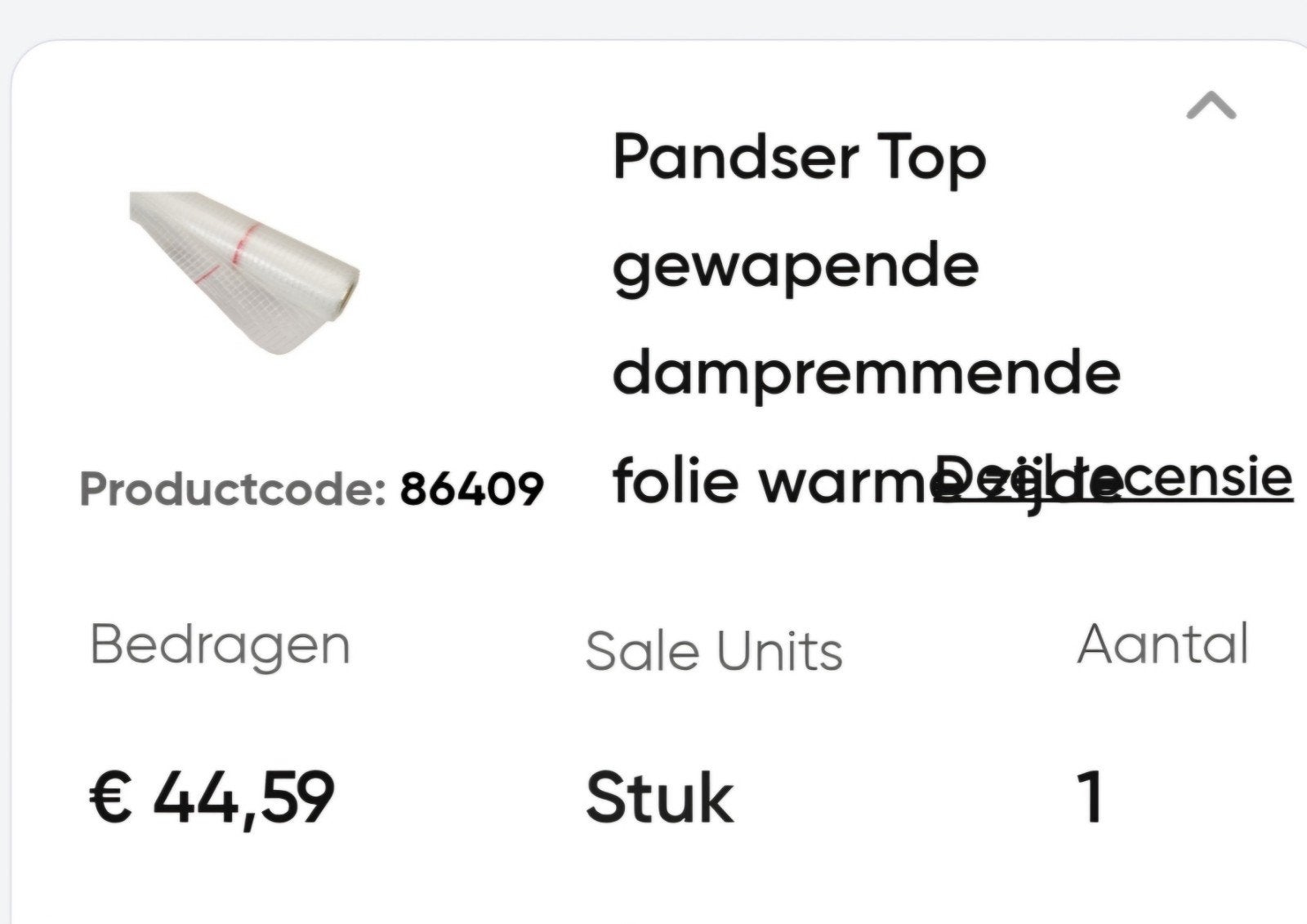 dampremmende folie, Eén persoon, Cadeaubon