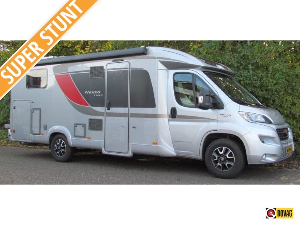 Bürstner Nexxo T 728 G Lengtebedden, Derde bed, Koelkast, Fiat, Tot en met 3, Bürstner