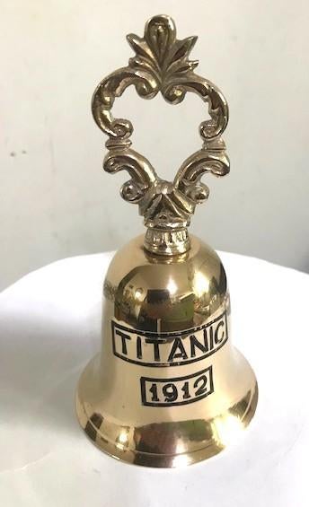 Titanic bel 1912 brons messing🎵😍🔊💑🎁🤗, Ophalen of Verzenden, Brons