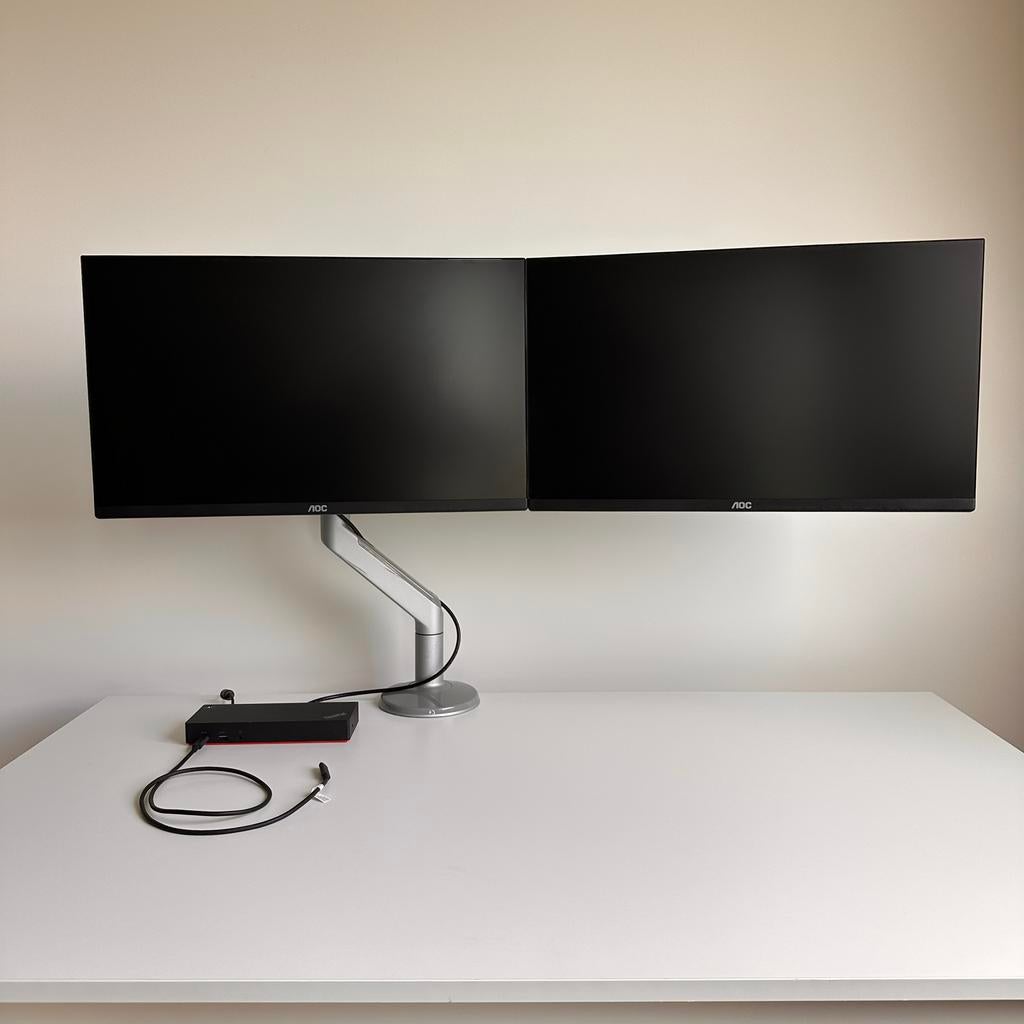 Monitor setup, Computers en Software, Monitoren, Ophalen, HDMI, IPS, In hoogte verstelbaar