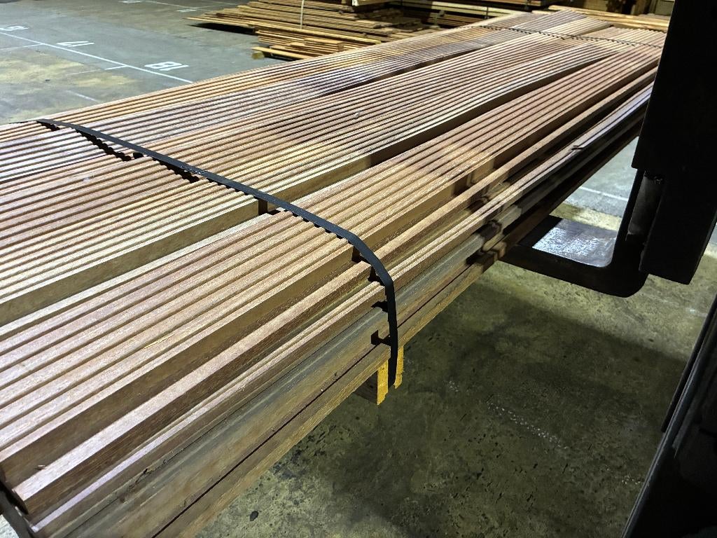 Vlonderplanken-planken-Schutting-Hardhout-Azobe-35x140mm, Ophalen, Nieuw, Hout