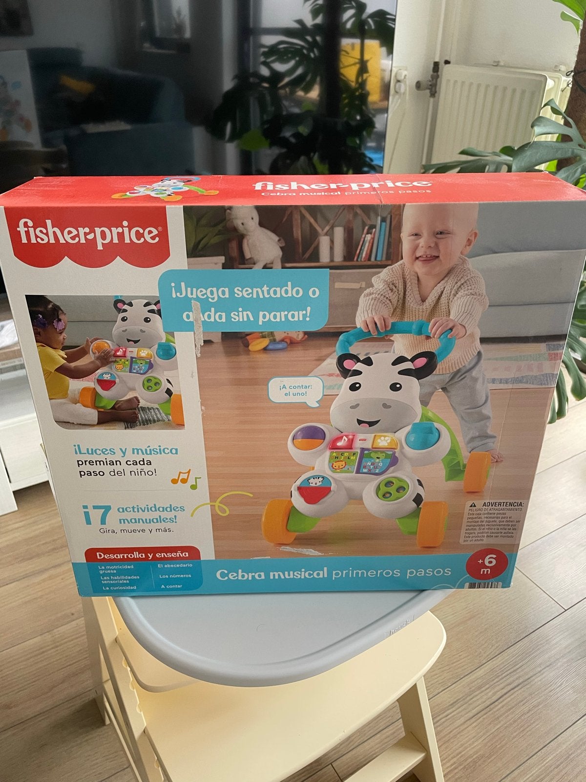 Fisher-Price Muzikale Zebra Loopwagen en Activiteitencentrum, Ophalen, Nieuw, Overige typen, Met licht