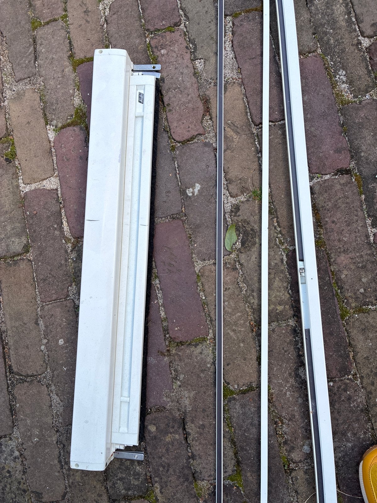 Rolluik onderdelen wit - diverse maten, Ophalen, Gebruikt, 100 tot 150 cm, Wit