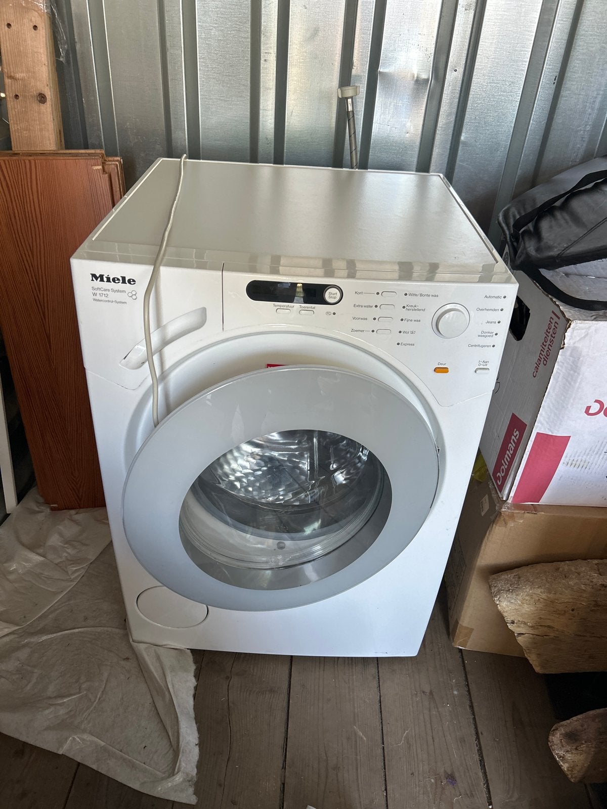 Miele SoftCare System W 1712 Wasmachine, Ophalen, Gebruikt, Voorlader, Kort programma