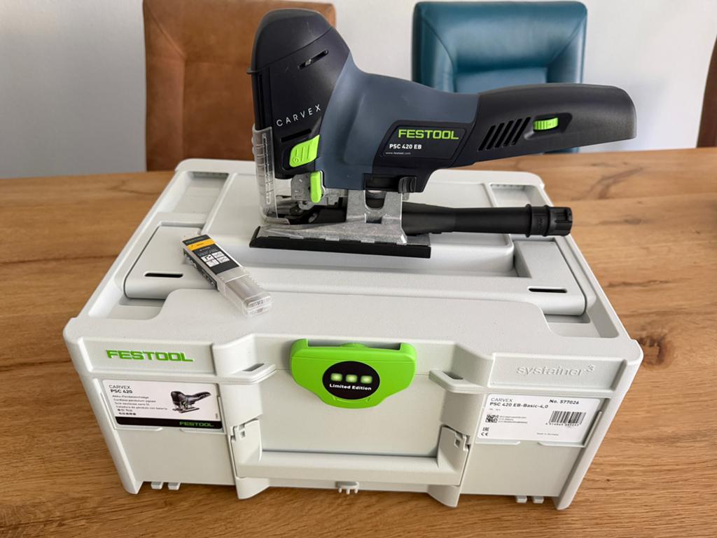 Festool Carvex PSC 420 EB decoupeerzaag (inclusief garantie), Ophalen, Decoupeerzaag, Zo goed als nieuw, 30 tot 70 mm